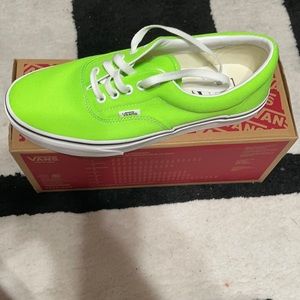 BNWT Neon green Vans